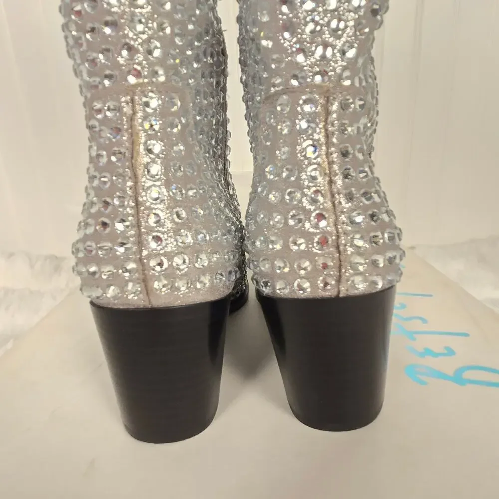 Women's Betsey Johnson Randy Western Cowboy Boots W8.5 - Picture 7 of 13